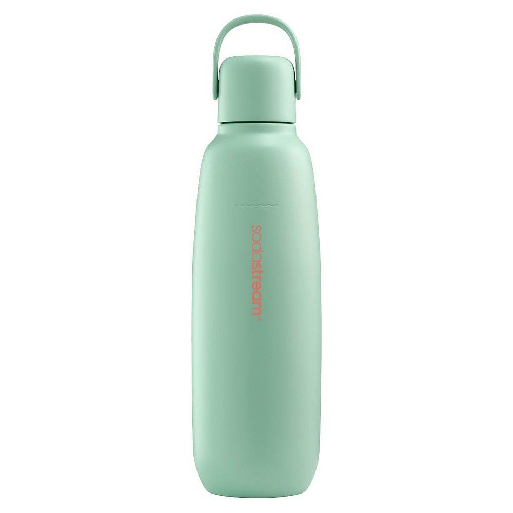 SodaStream Fizz & Go Cool 0,9 L Mint Metallflasche mit Henkel.