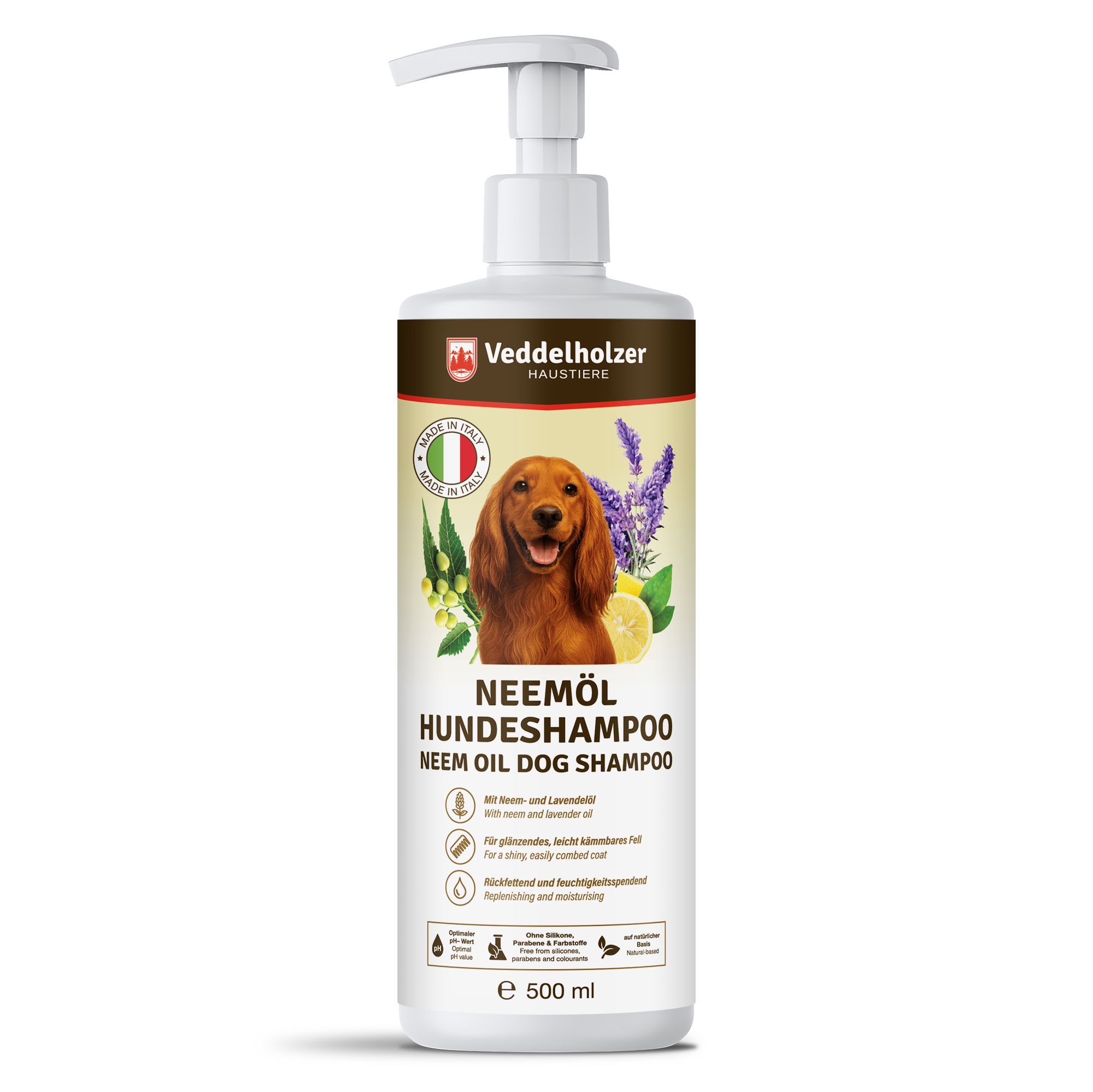 Veddelholzer Natürliches Neemöl Hunde Shampoo