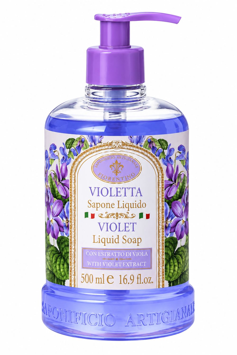 Saponificio Artigianale Fiorentino Flüssigseife Violetta mit Veilchenextrakt 500 ml