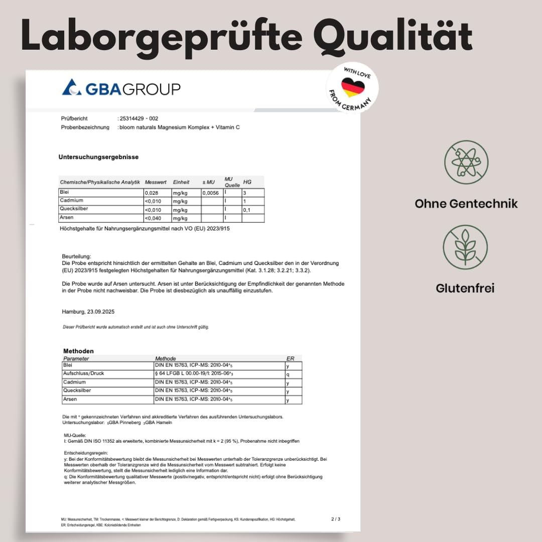 Laborgeprüfte Qualität. GBA-Zertifikat. Ohne Gentechnik, glutenfrei. "Made with love from Germany".