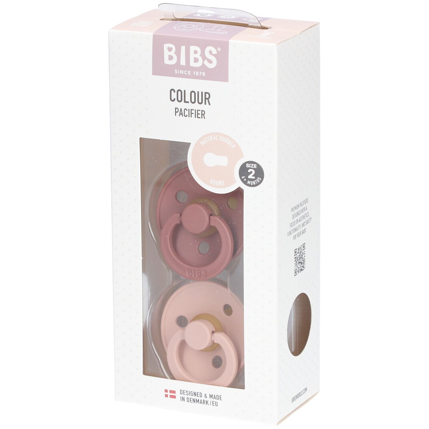 Bibs® Bibs Couleur Tétines Woodchuck - Blush 6-18 mois Taille 2