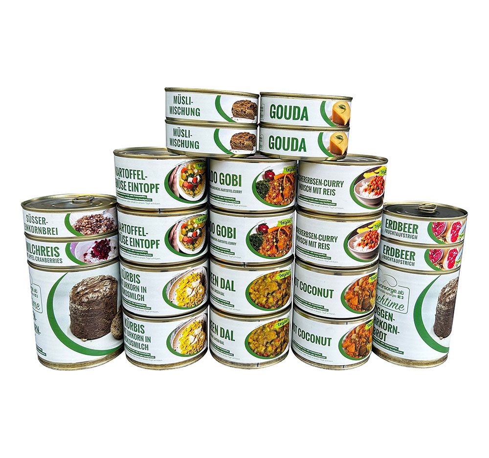 Lunchtime - 10 Tage Paket Vegetarisch – verzehrfertiger Notvorrat 1 St Dose