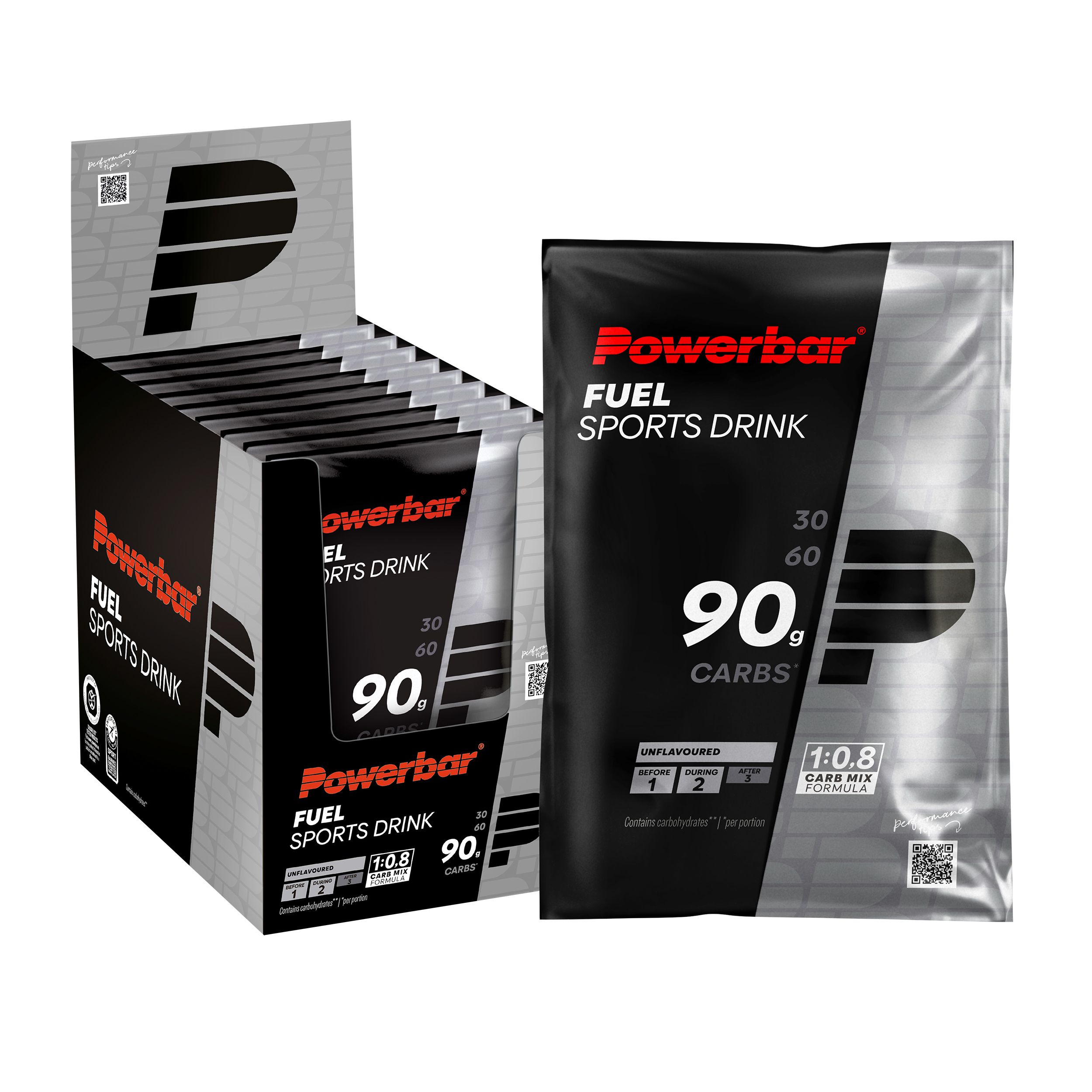 POWERBAR Kohlenhydratgetränk Fuel 90 Unflouvered High Carb Sports Drink