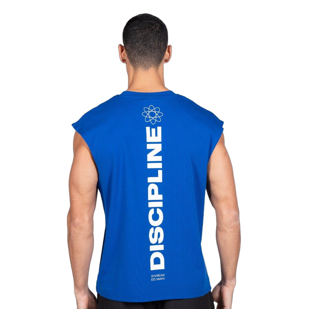 GymBeam Tanktop Herren Regular Discipline Blau 1 St