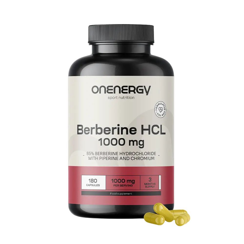 OnEnergy Berberin HCL 1000 mg – mit Piperin und Chrom - Aktion 180 St Kapseln