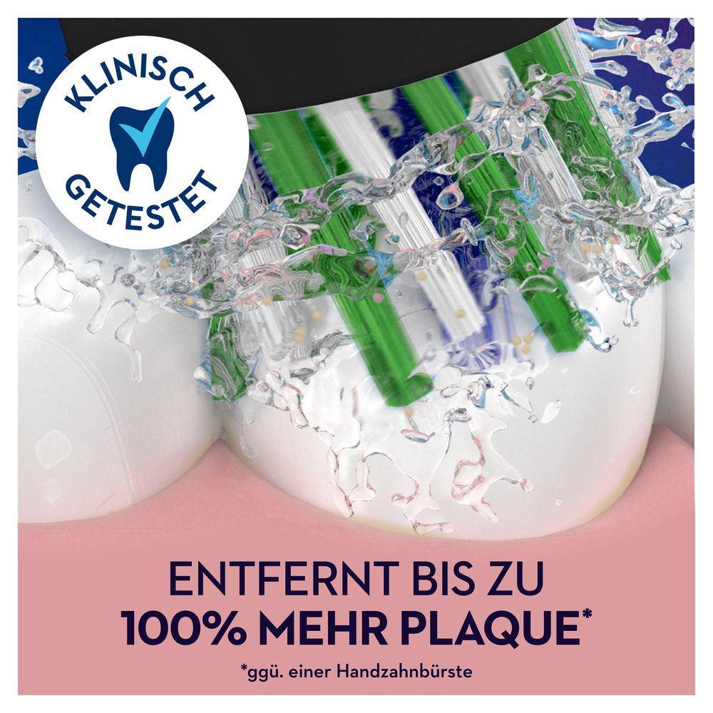 Oral-B - Aufsteckbürsten "CrossAction CleanMaximizer" in Schwarz