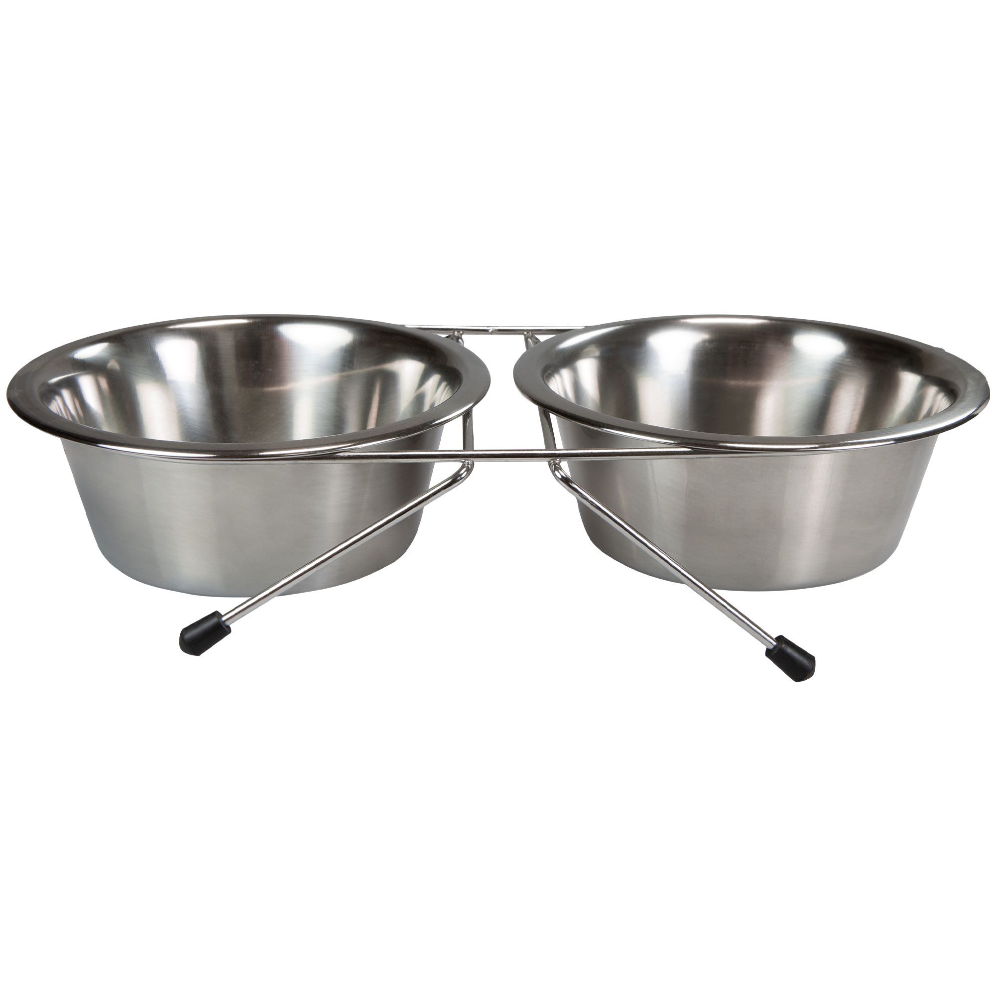 Edelstahl Doppelnapf Set - 2x1,8L - Wassernapf - Fressnapf - Hundenapf