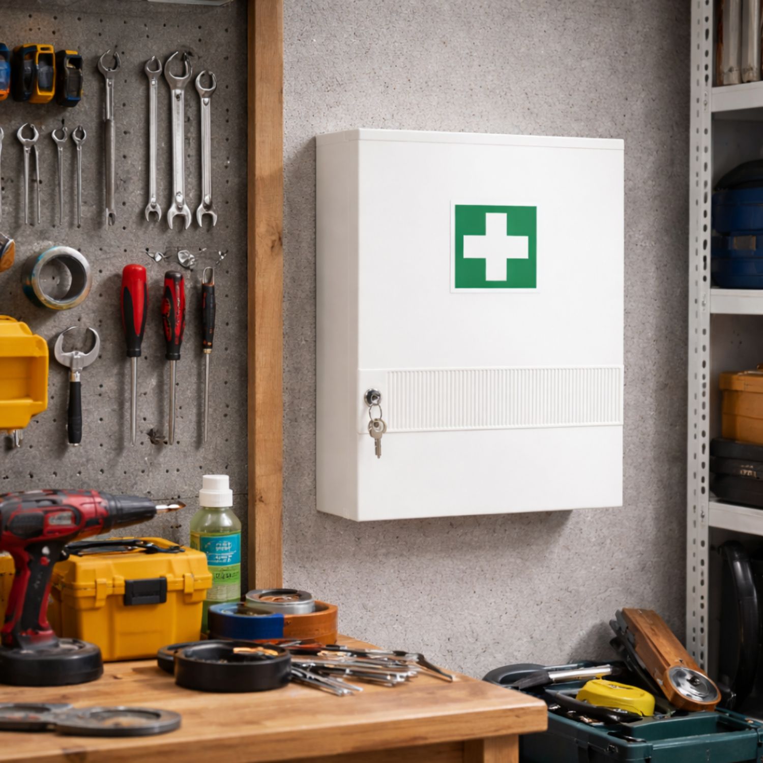 FAP First Aid Products - Verbandschrank K (leer), geeignet für DIN 13157 Füllung