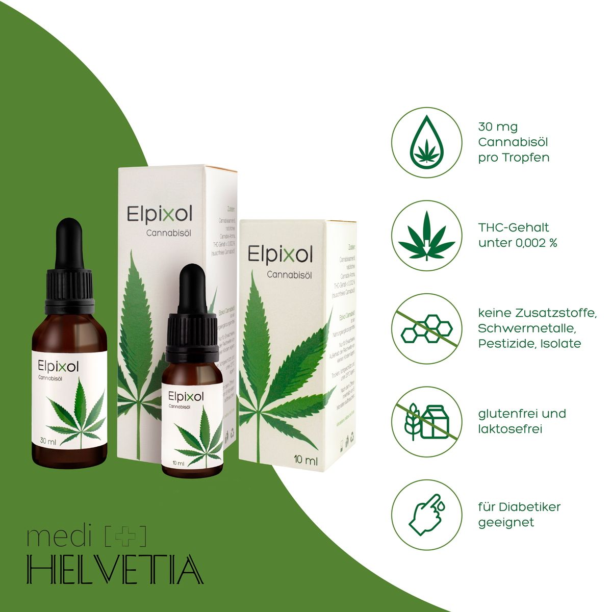 Cannabis Tropfen Elpixol 30 ml zum Einnehmen