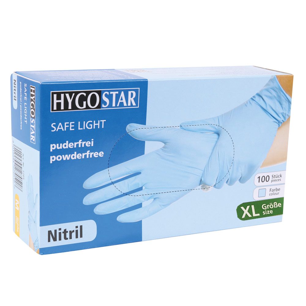 Franz Mensch Hygostar Nitril Handschuhe Safe Light, puderfrei