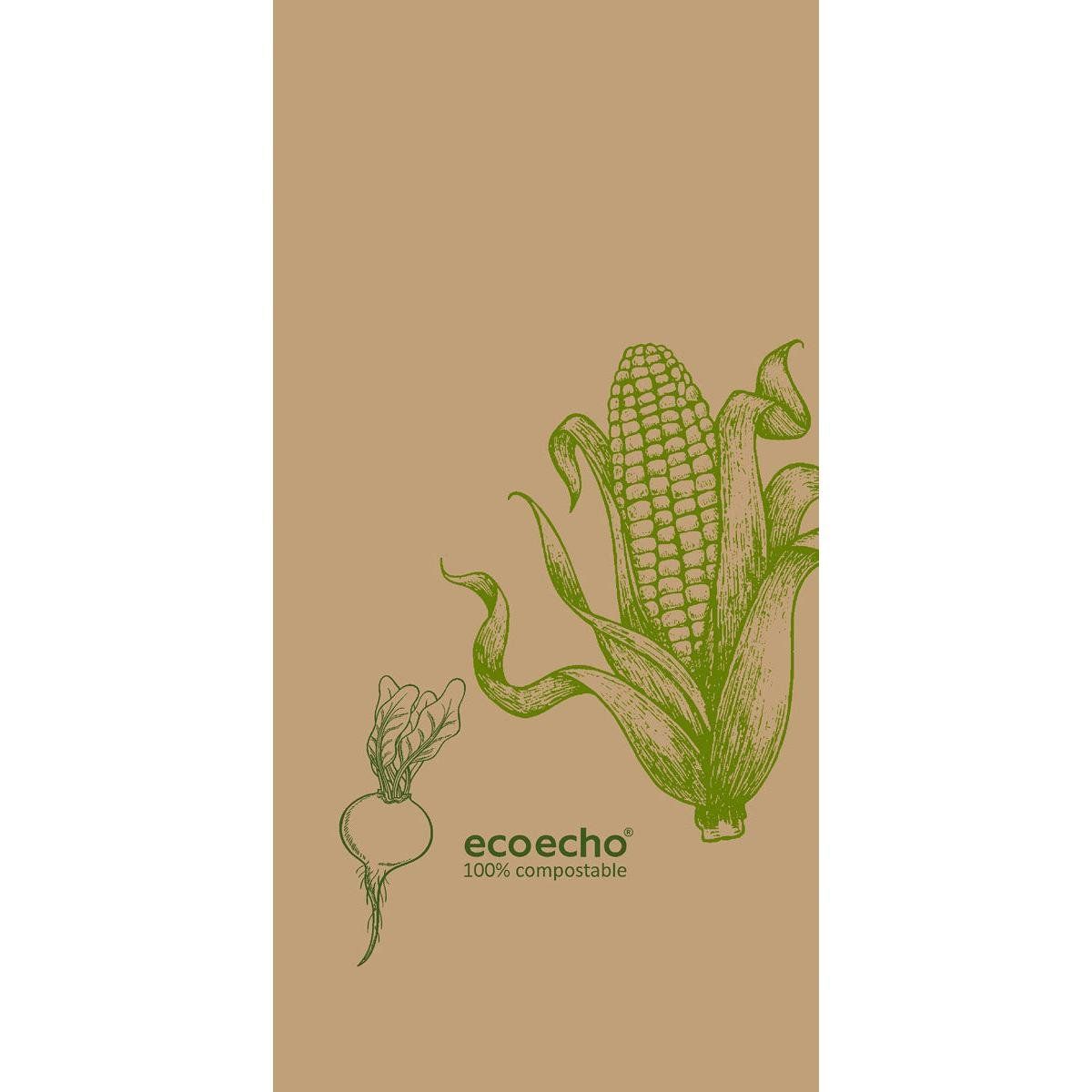 Zelltuchservietten 40 x 2-lagig 1/8 Buchfalz Veggies 7500 St Tücher