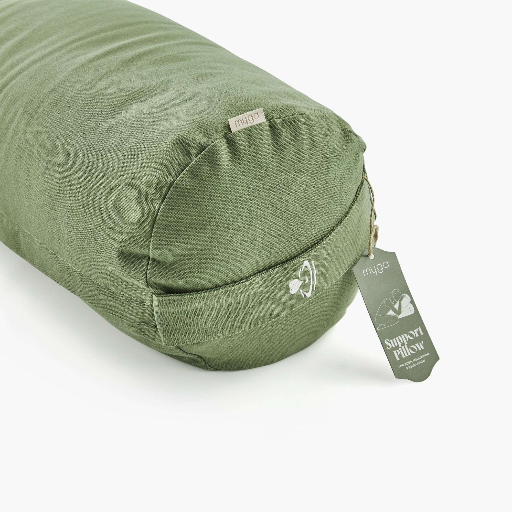 Myga Yoga-Bolster - Moosgrün