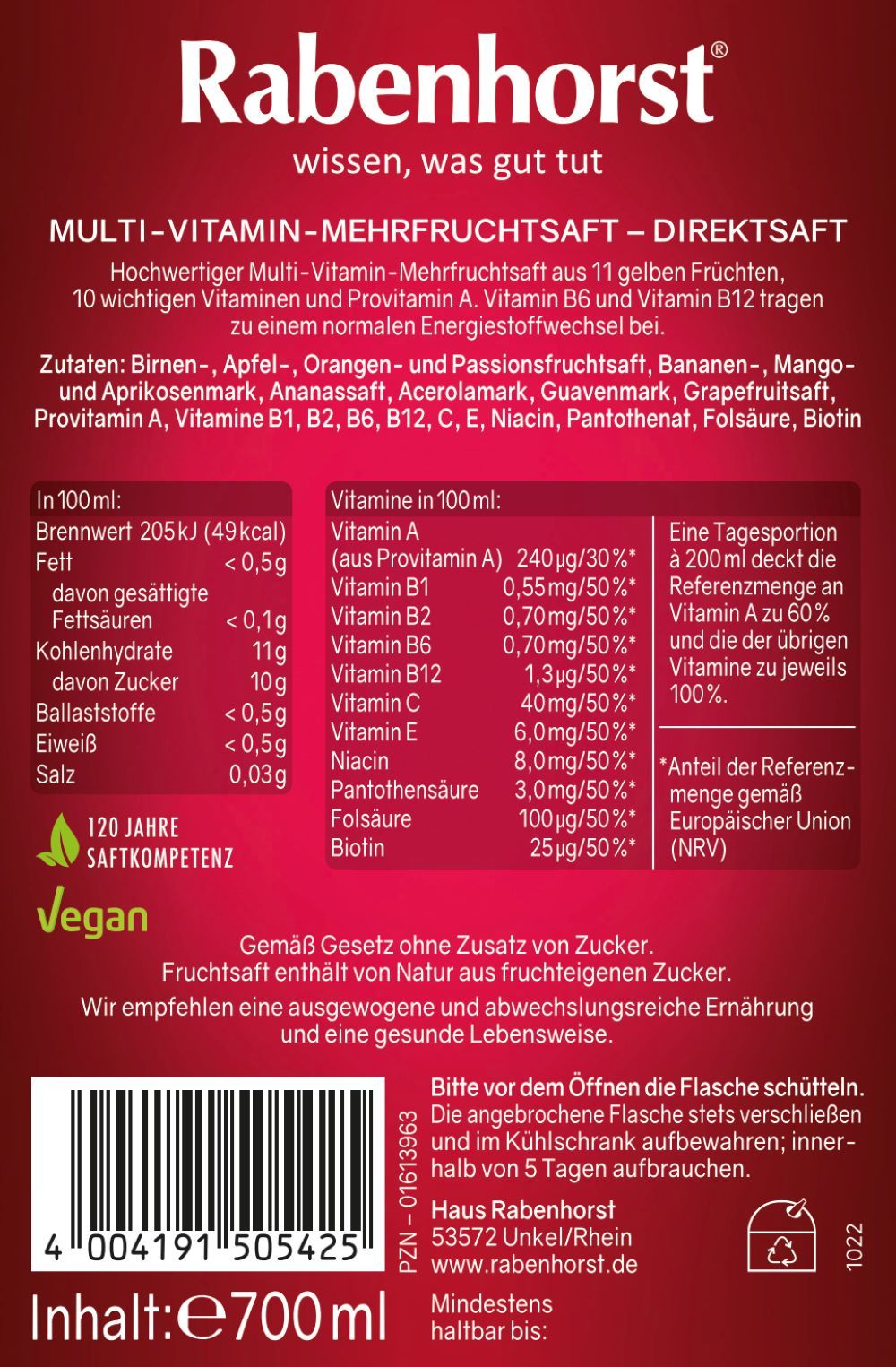 Rabenhorst 11 Plus 11 gelb