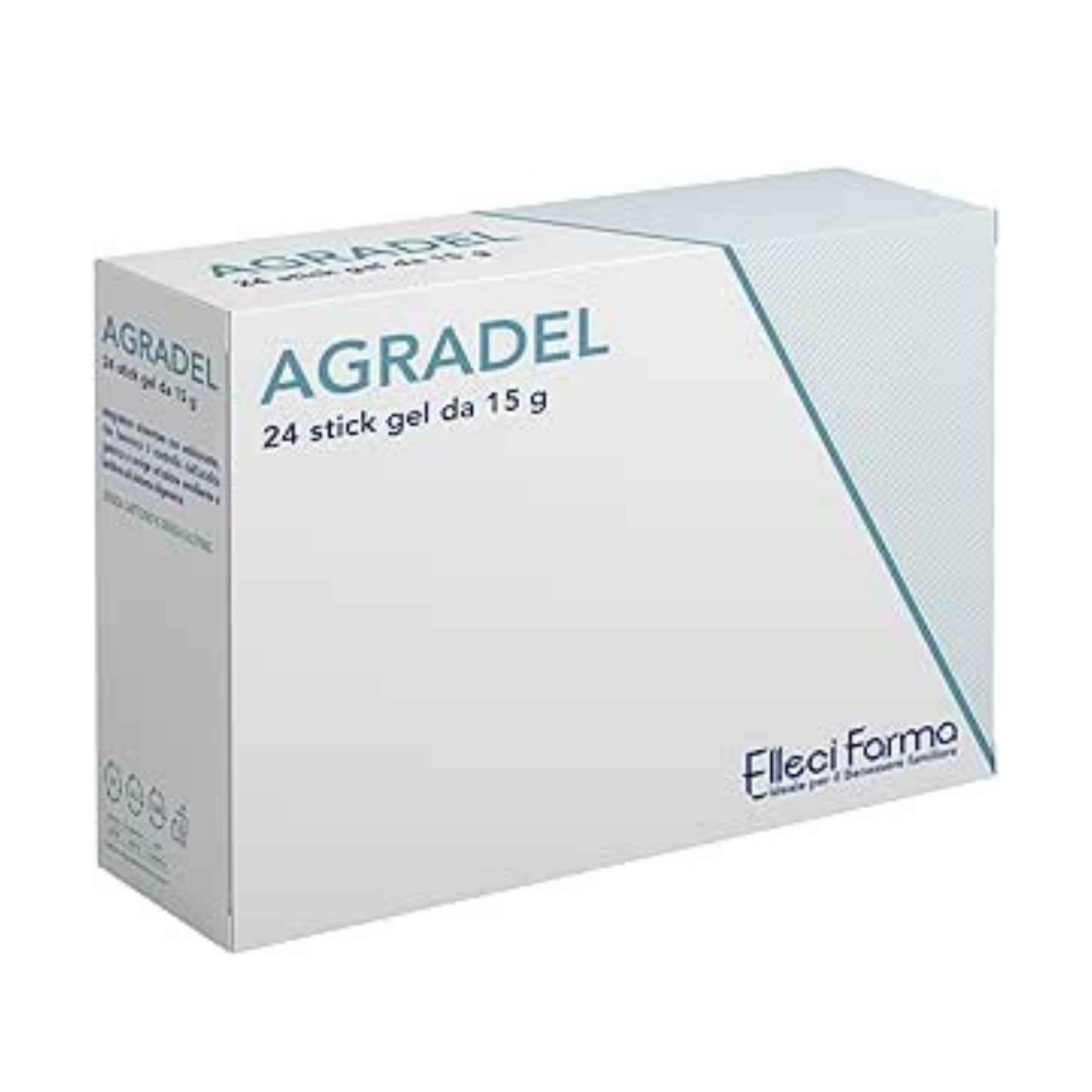 Elleci Farma Agradel – Integratore Reflusso Stick Gel con Mucosave Aloe e Malva 24 Bustine