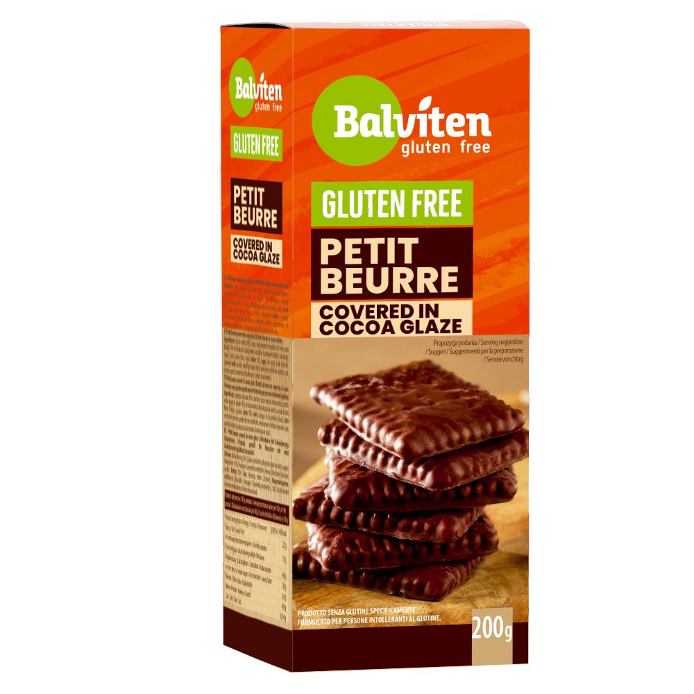 Biscotti Petit Beurre Ricoperti Senza Glutine - Balviten