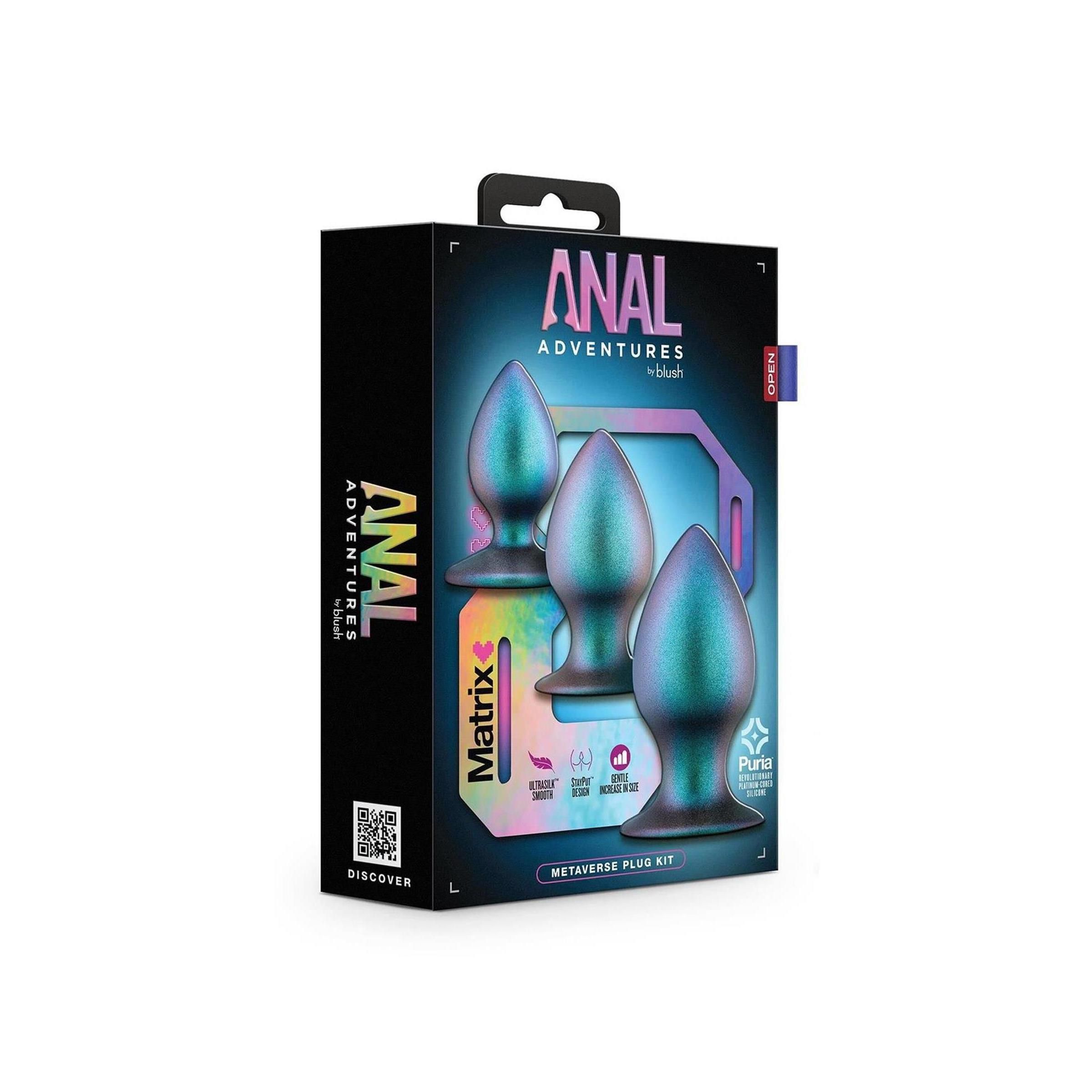 Blush - ANAL ADVENTURES MATRIX METAVERSE Plug KIT DARK MILLENIA