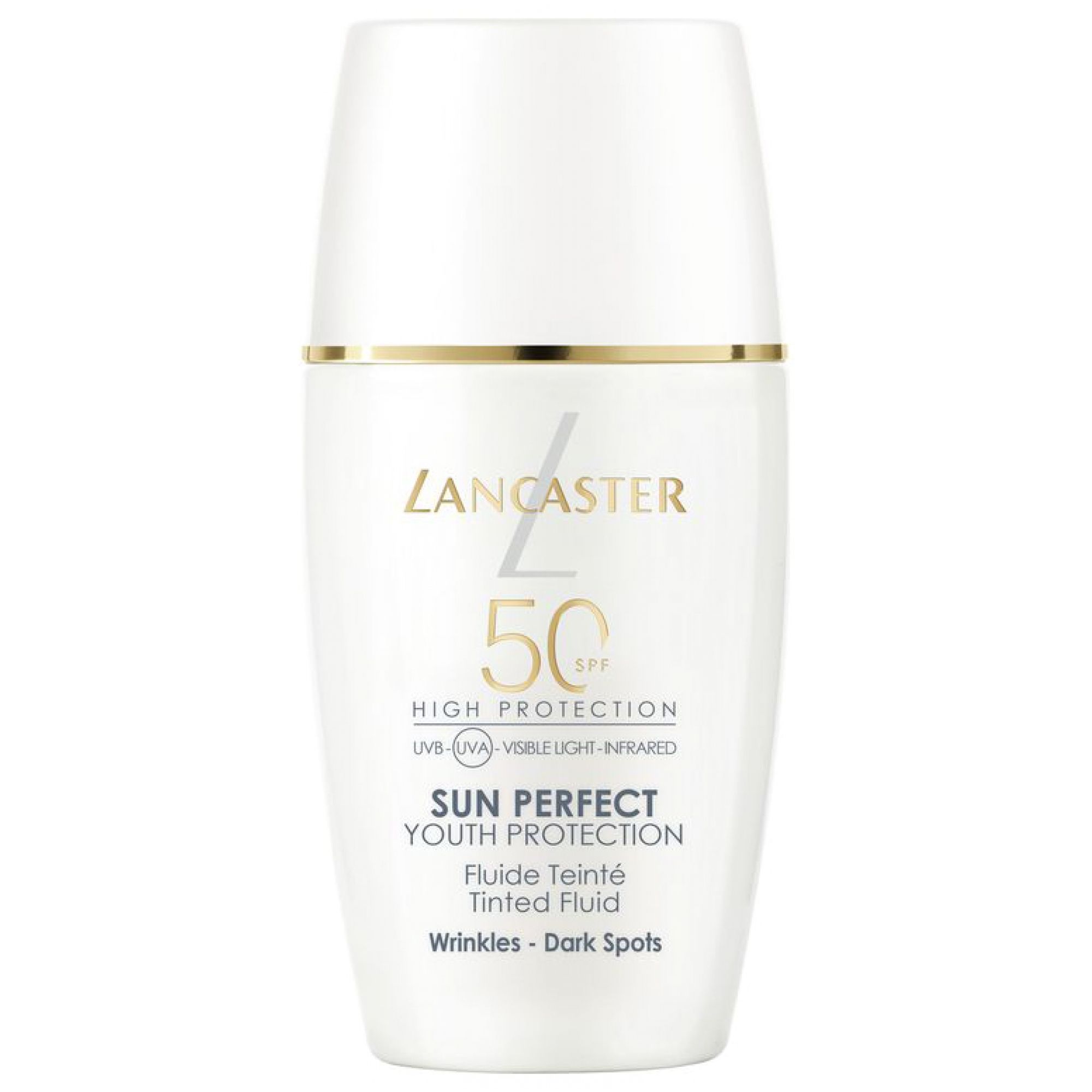 Lancaster Sun Perfect Youth Protection SPF 50, getönte Flüssigkeit gegen Falten und Pigmentflecken.