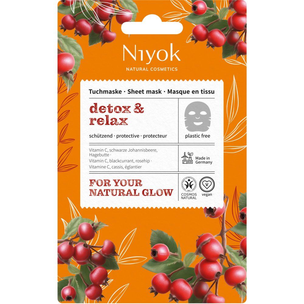 Niyok Tuchmaske detox & relax 10 ml