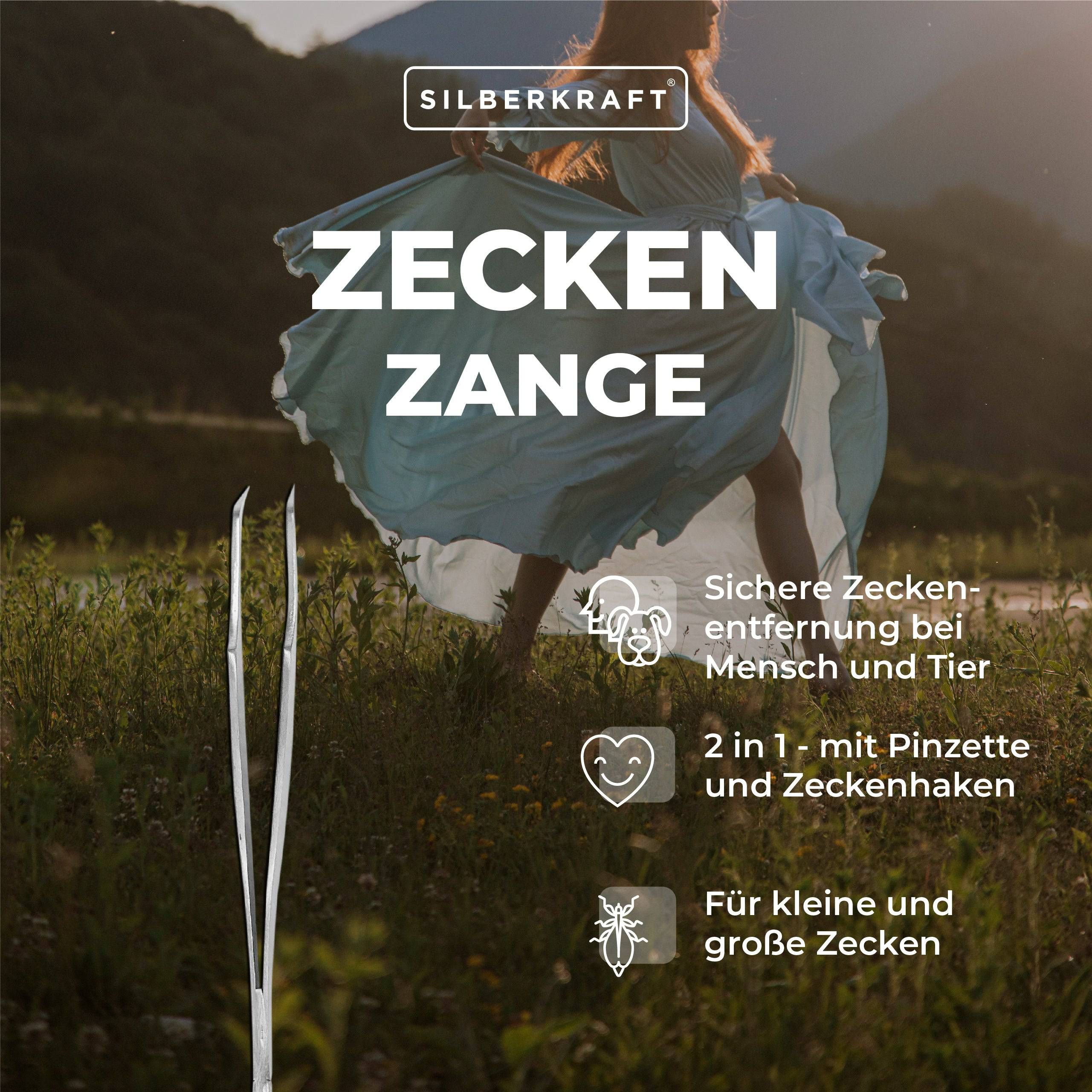 Silberkraft Zeckenzange 1 St Zange