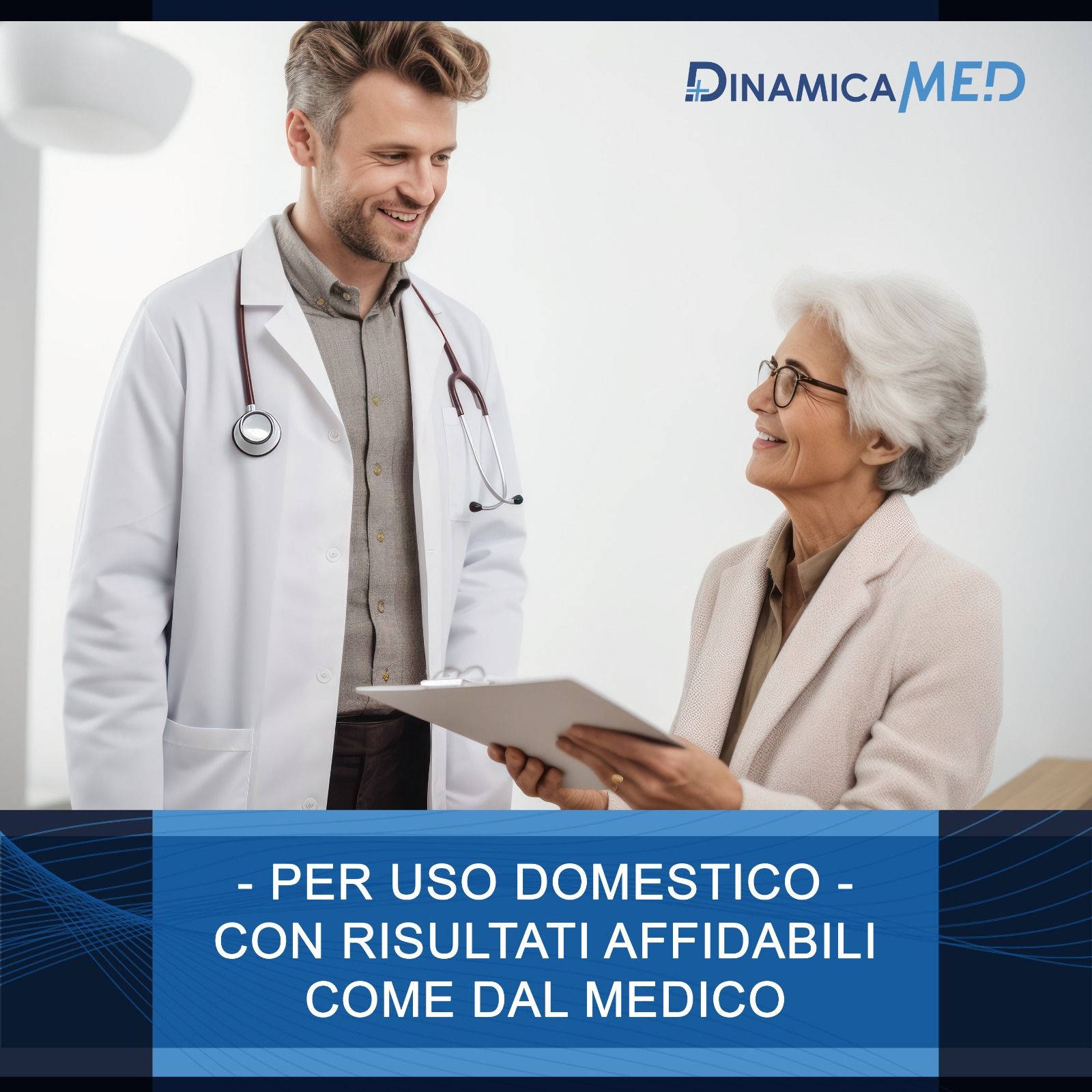 Dinamicamed A-158 Digitales Blutdruckmessgerät Oberarm, 2 Benutzerprofile je 90 Speicherplätze
