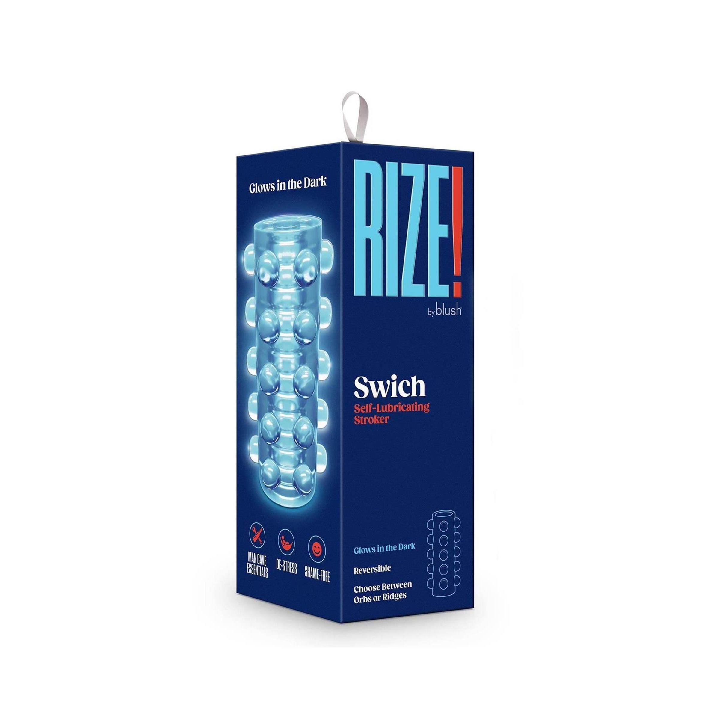 Blush - RIZE SWICH SELF LUBRICATING STROKER  CLEAR