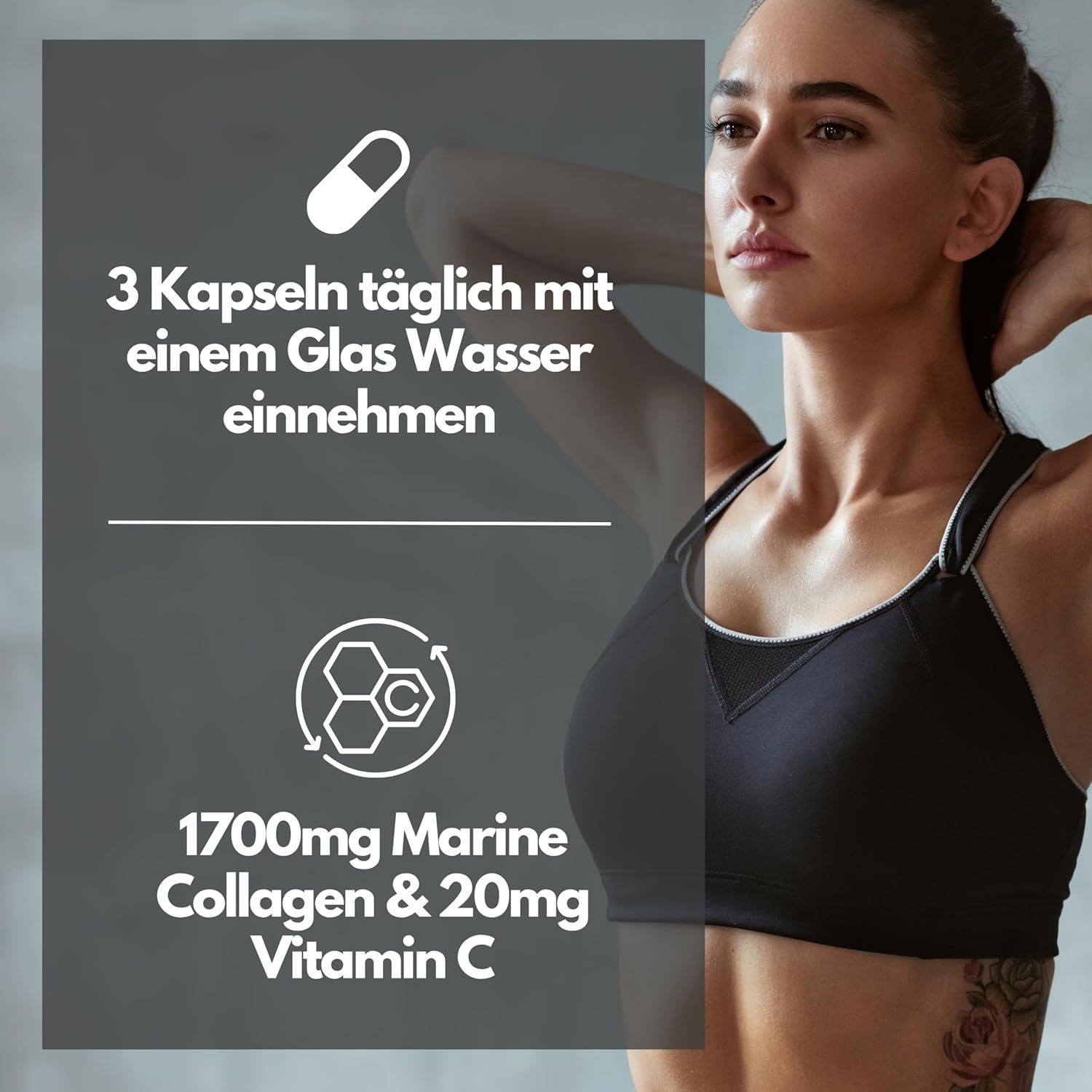 EXVital® Marine Collagen Kapseln mit Vitamin C