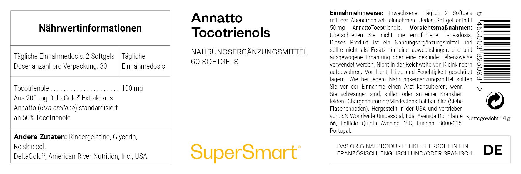 Annatto-Tocotrienole - SuperSmart