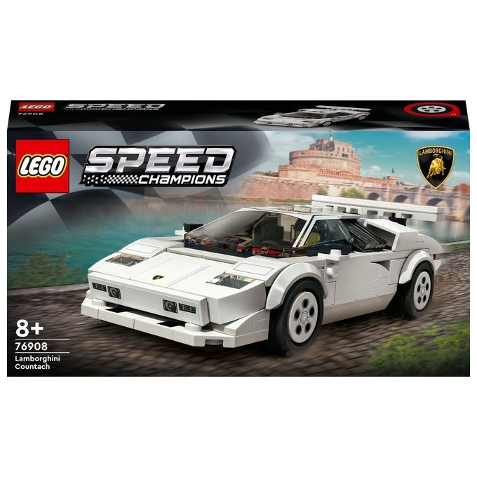 LEGO Speed Champions 76908 Lamborghini Countach, Giochi per Bambini di 8+ Anni, Auto Sportiva Gioca