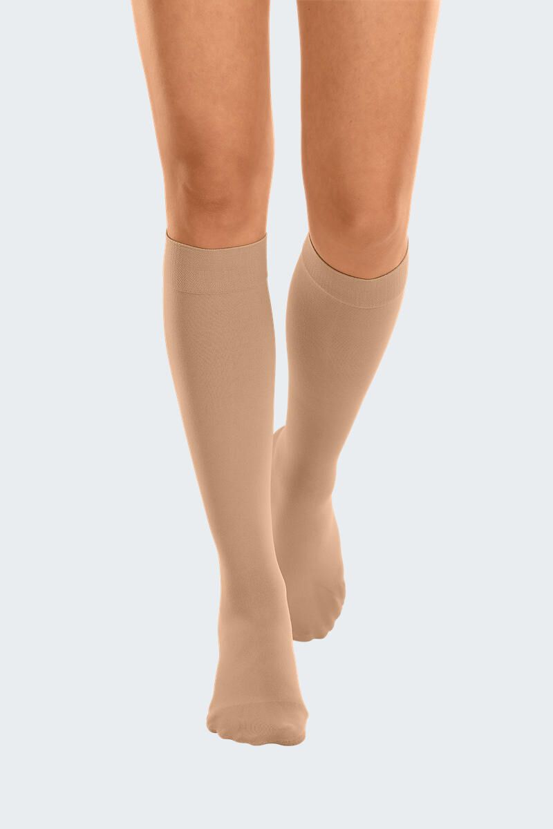 mediven® cotton CCL1 AD Kompressionsstrümpfe normal (39-44 cm) mit Trikotabschlussrand