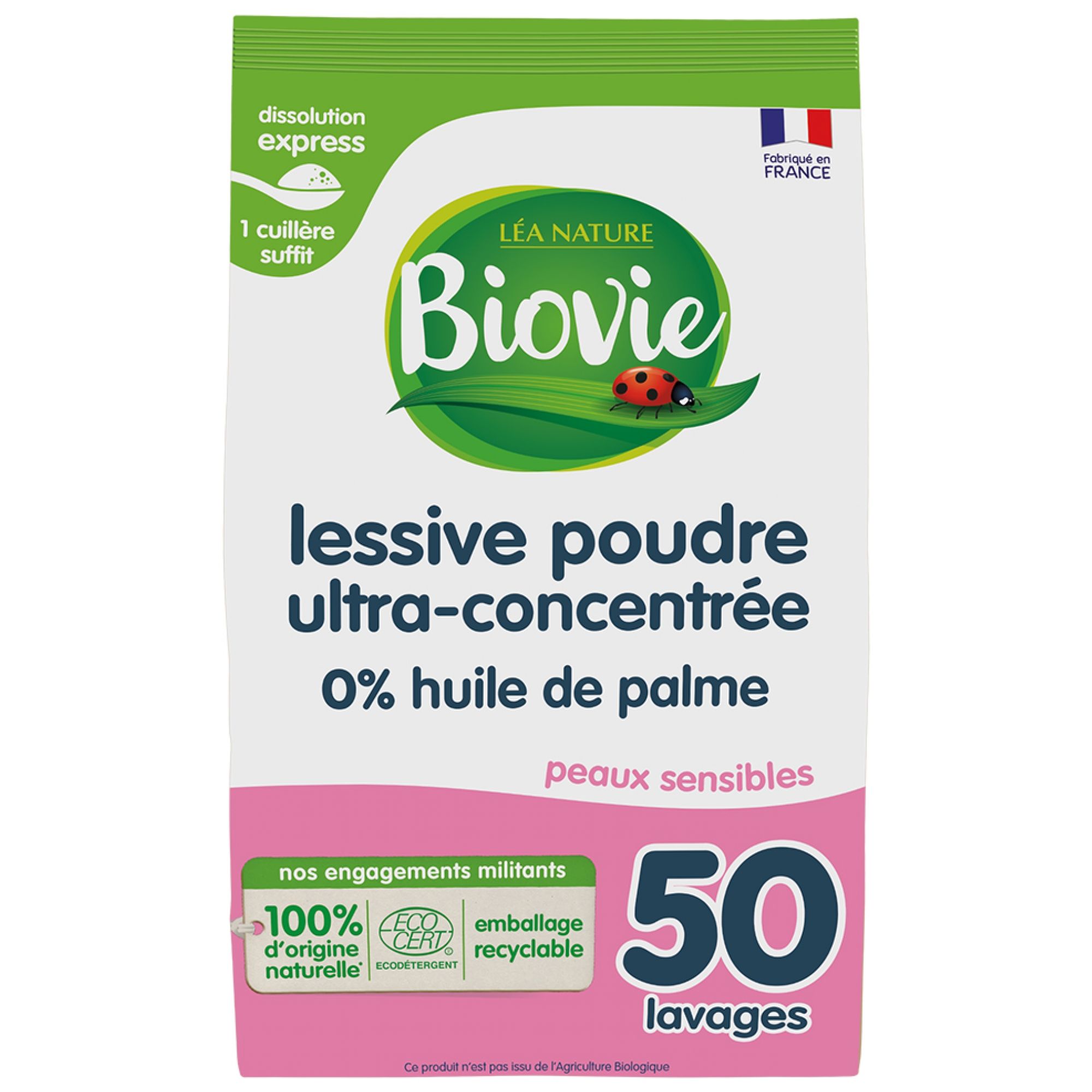 Biovie Waschpulver Ultra-Konzentrat Empfindliche Haut 22,5x12,7x7 cm