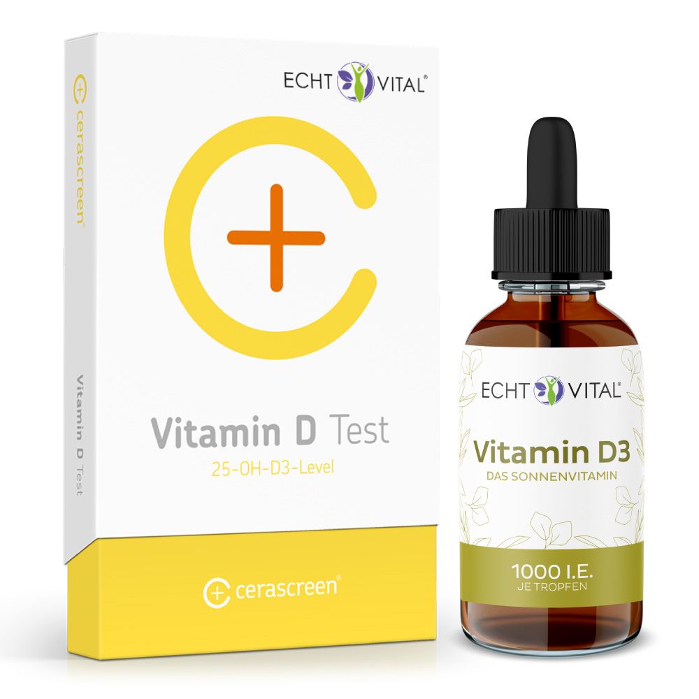 Echt Vital Vitamin D Test + Vitamin D3 Tropfen