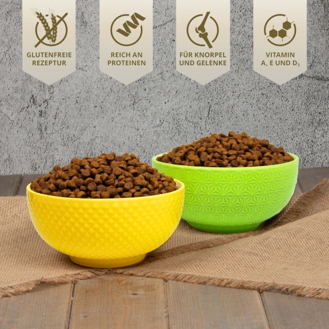 10 kg Lecker.Pet® Mia's Adult Herzhaftes Geflügel Katzenfutter Trockenfutter Vollnahrung