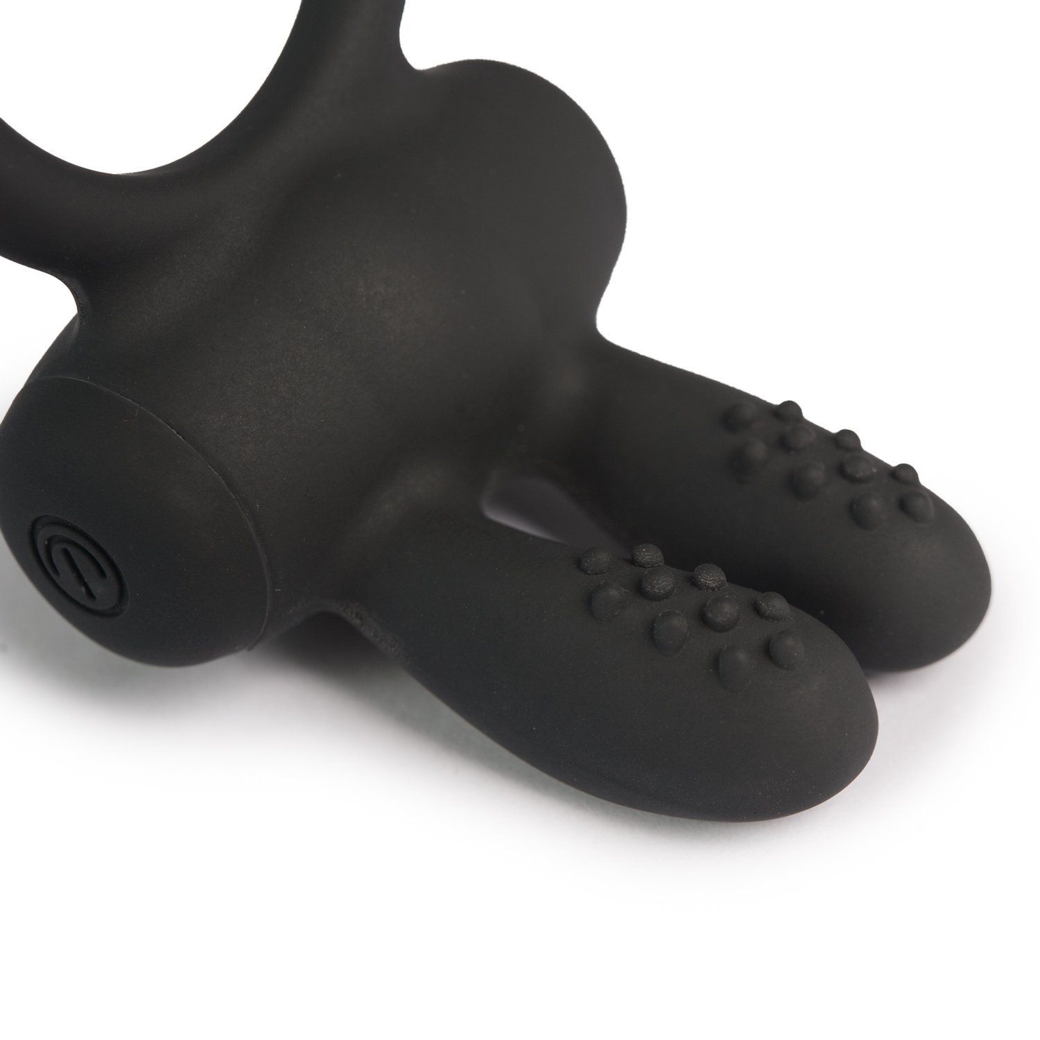 Lumunu Vibro Rabbit Penisring "Schlitzohr" (Schwarz)