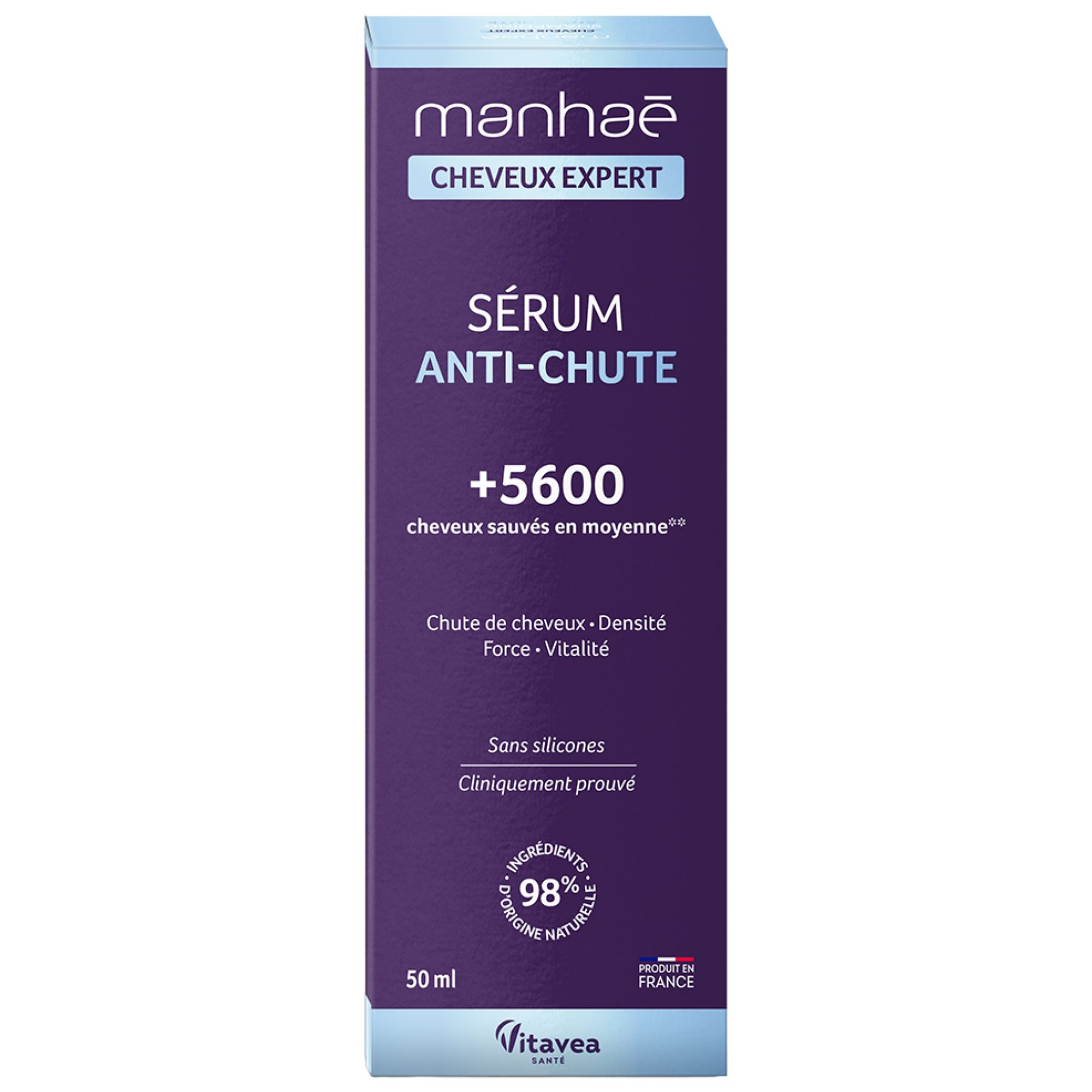 Vitavea Manhaé Cheveux Expert Serum Anti-Chute 4,1x4,1x12,1 cm
