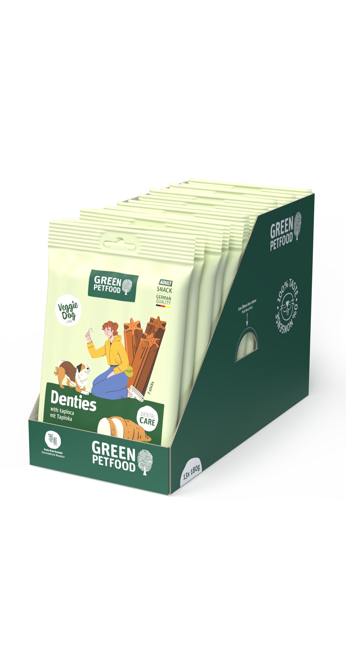 Green Petfood Dog Denties with Tapioca