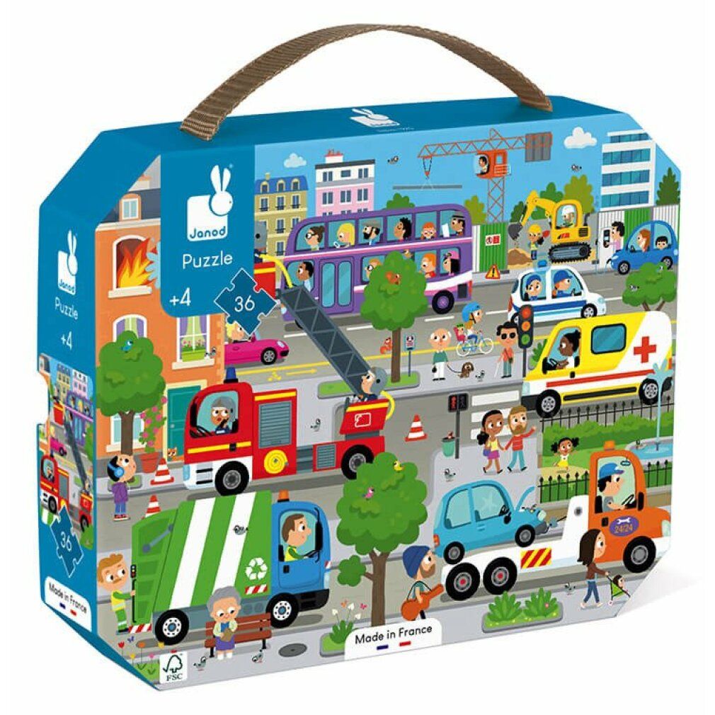 janod Puzzle in valigia City 36 pezzi