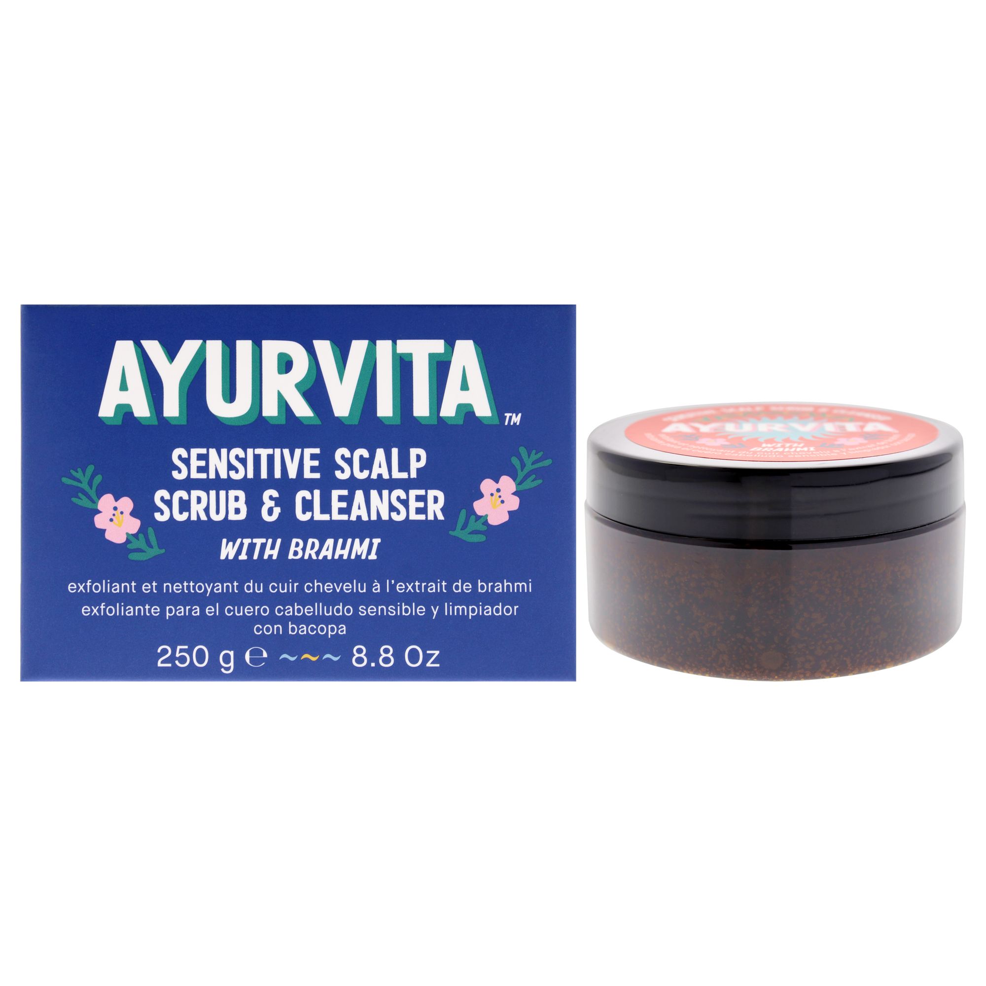 Sensitive Scalp Scrub and Cleanser with Brahmi by AyurVita for Unisex 260,25 ml