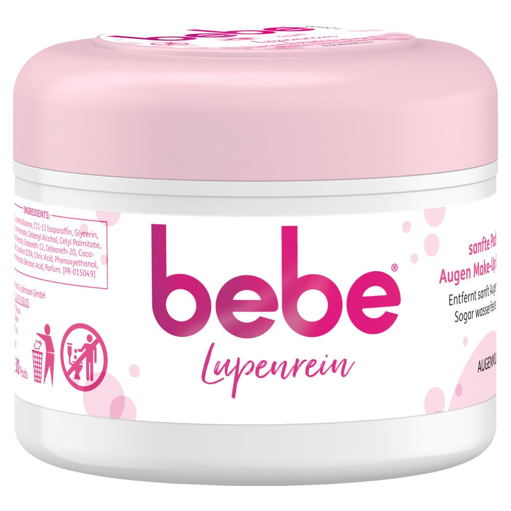 bebe - Pads & Augen Mak-up Entferner "Lupenrein" – 180 Stück (6x 30 St.)