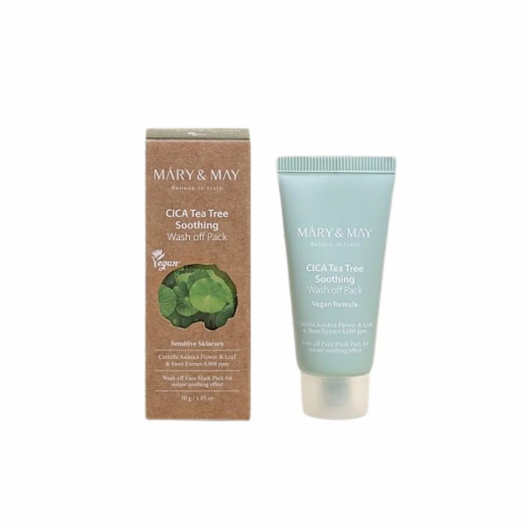 MARY & MAY Cica Tea tree Soothing Wash Off Pack