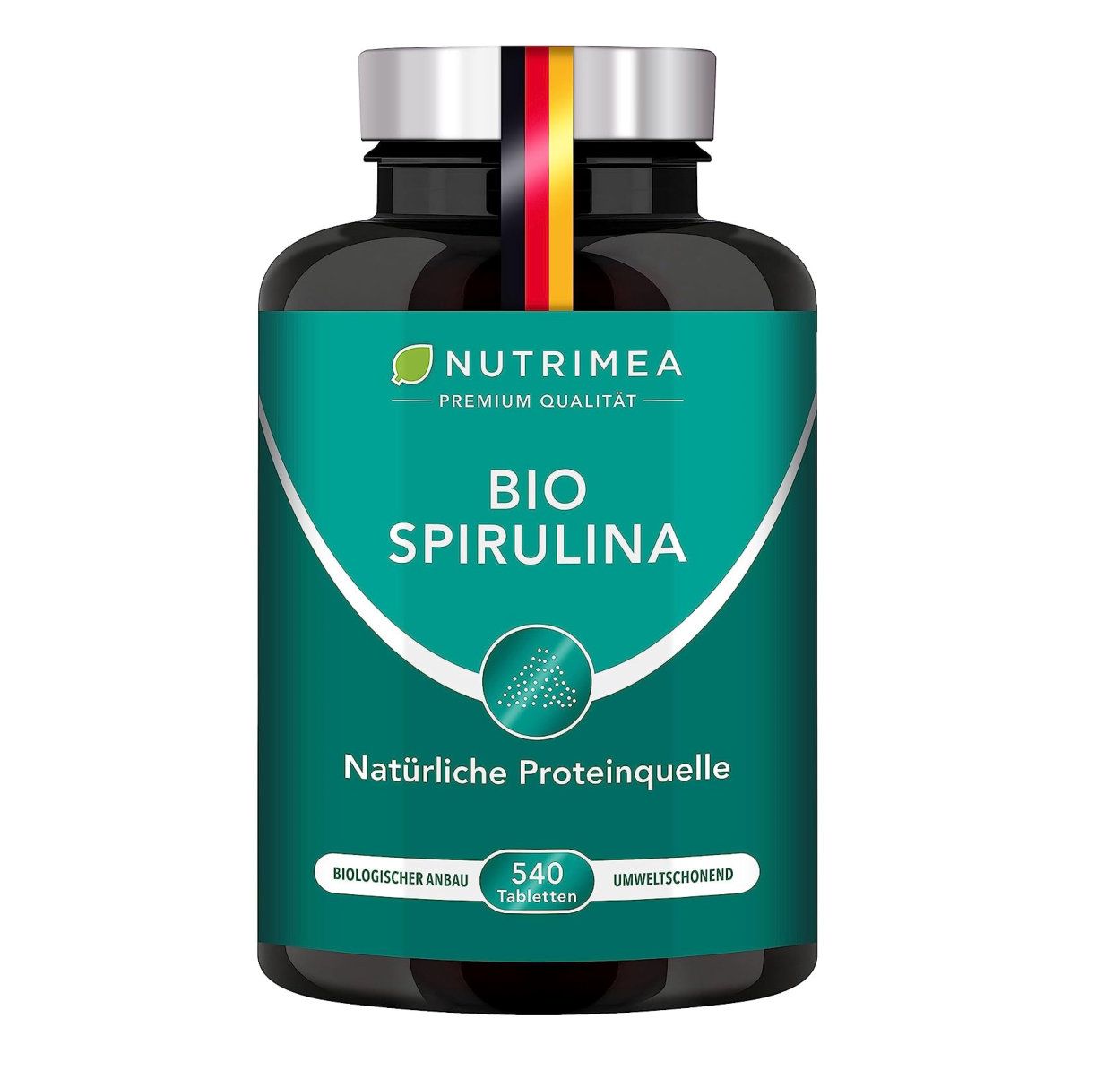 Nutrimea Spirulina Presslinge | ZERTIFIZIERTE BIO-QUALITÄT | Laborgeprüft & Ohne Zusätze