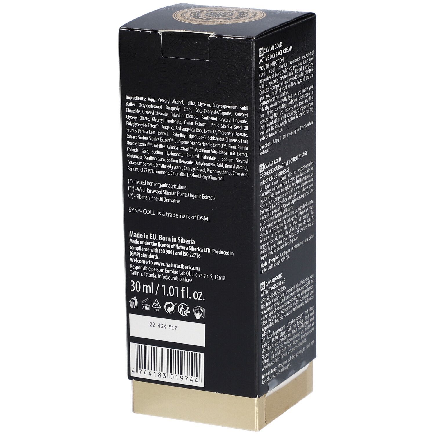 Natura Siberica Caviar Gold Anti-Falten Tagescreme