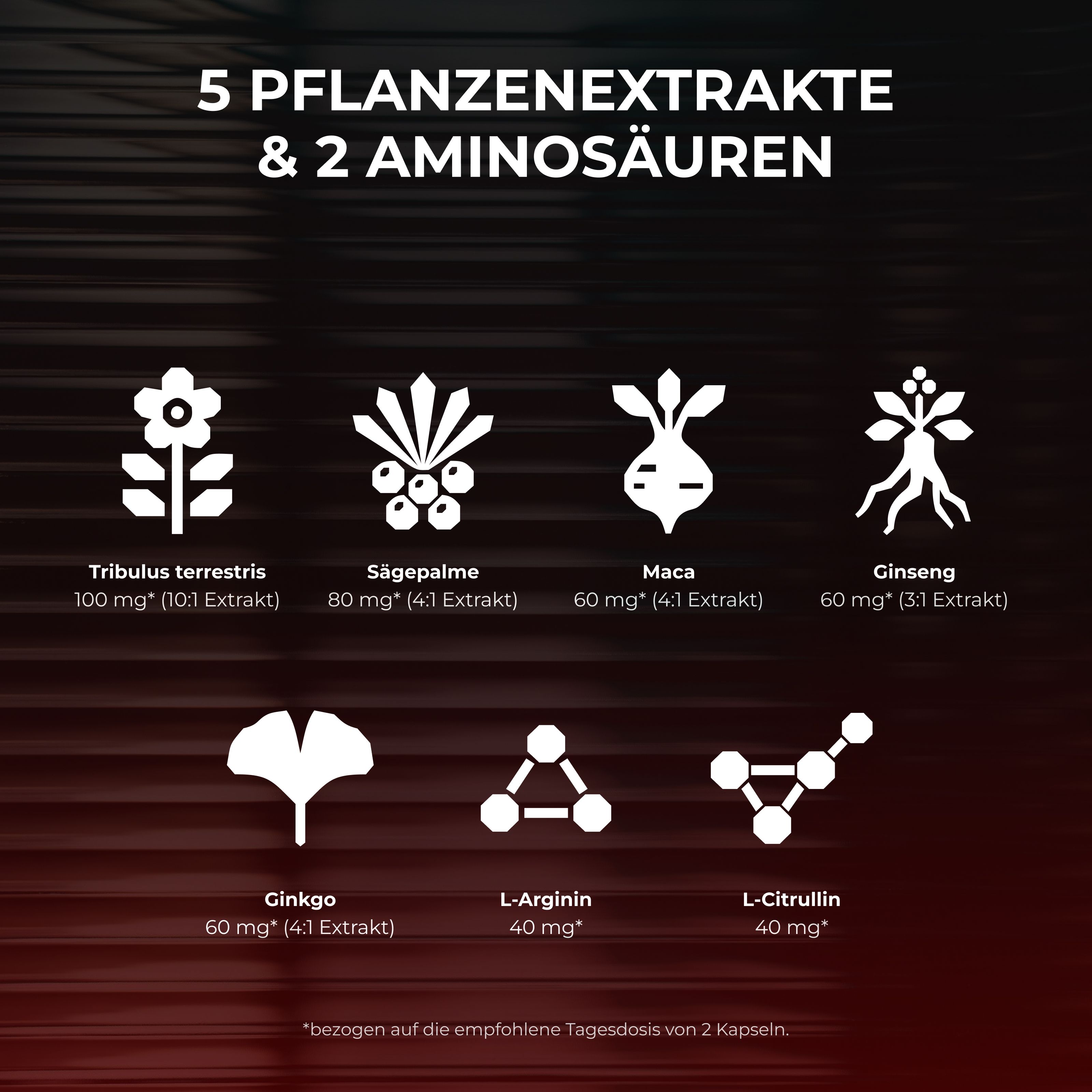 Erovitan – Nahrungsergänzungsmittel für Männer mit Ginseng, Maca, Zink und Selen – 20 Kapseln