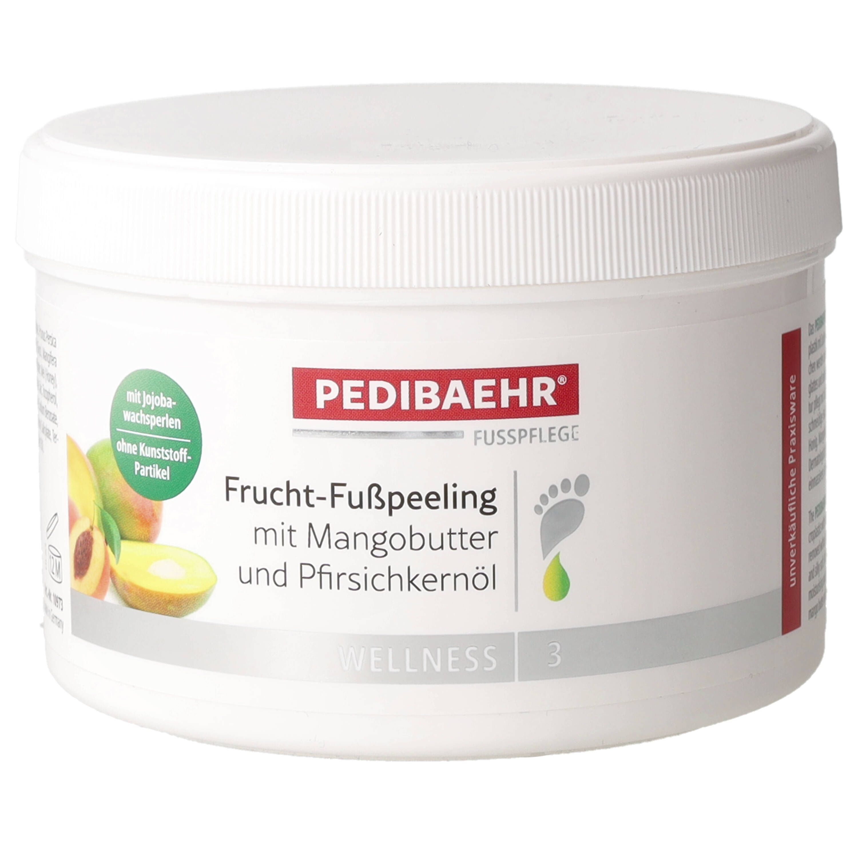 Pedibaehr Frucht-Fußpeeling mit Mangobutter und Pfirsichkernöl