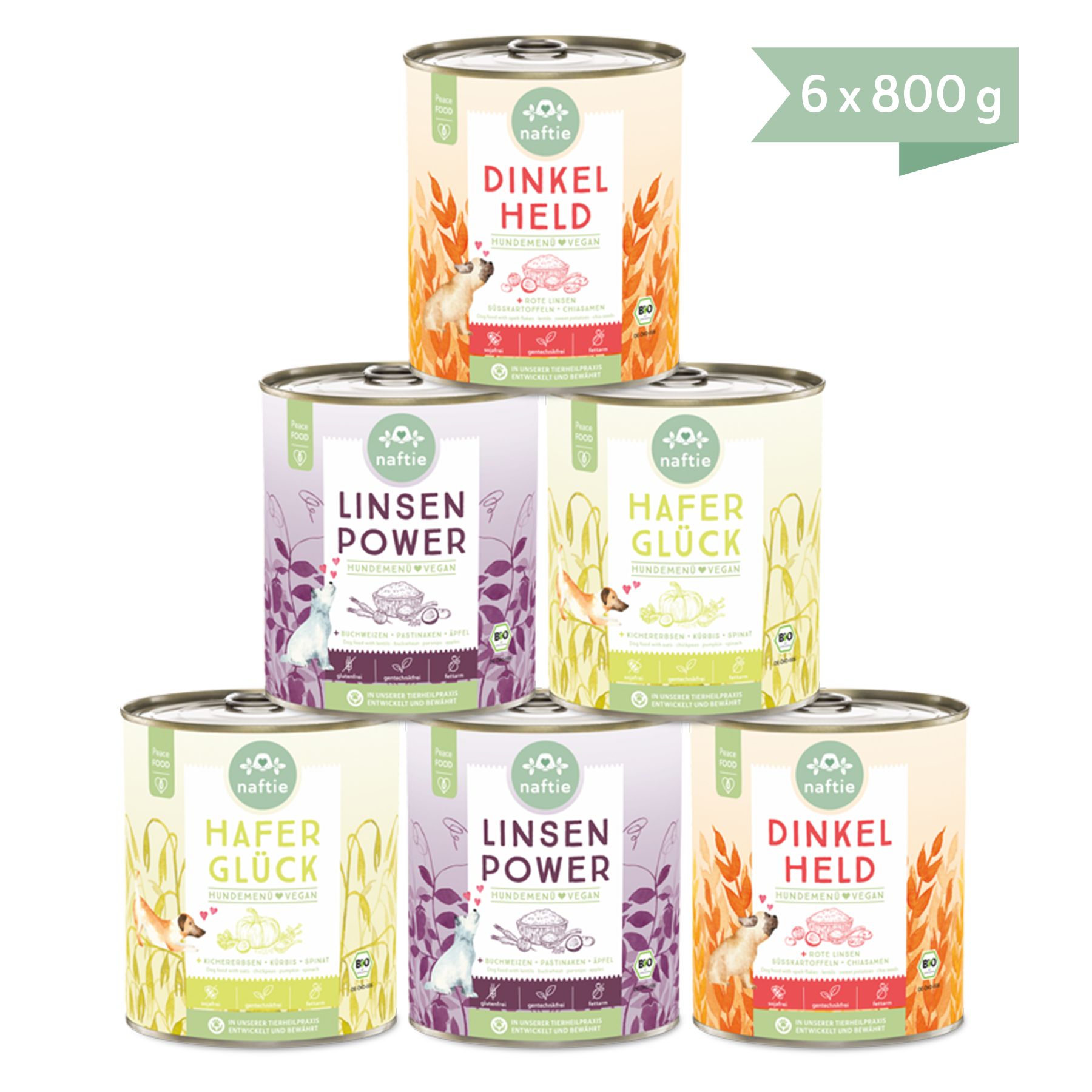 naftie Veganes Nassfutter Mischpaket