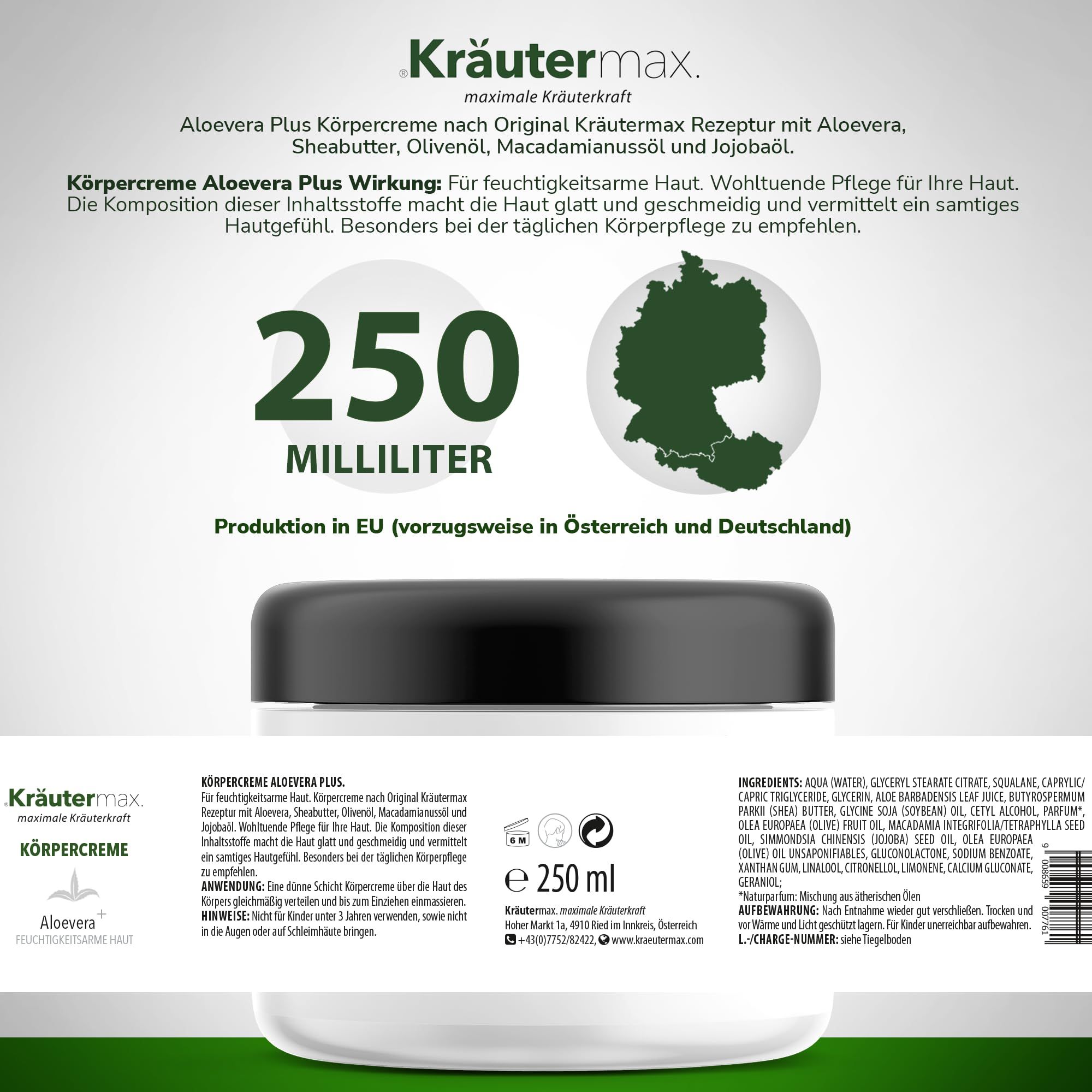 Kräutermax Körpercreme Aloevera plus