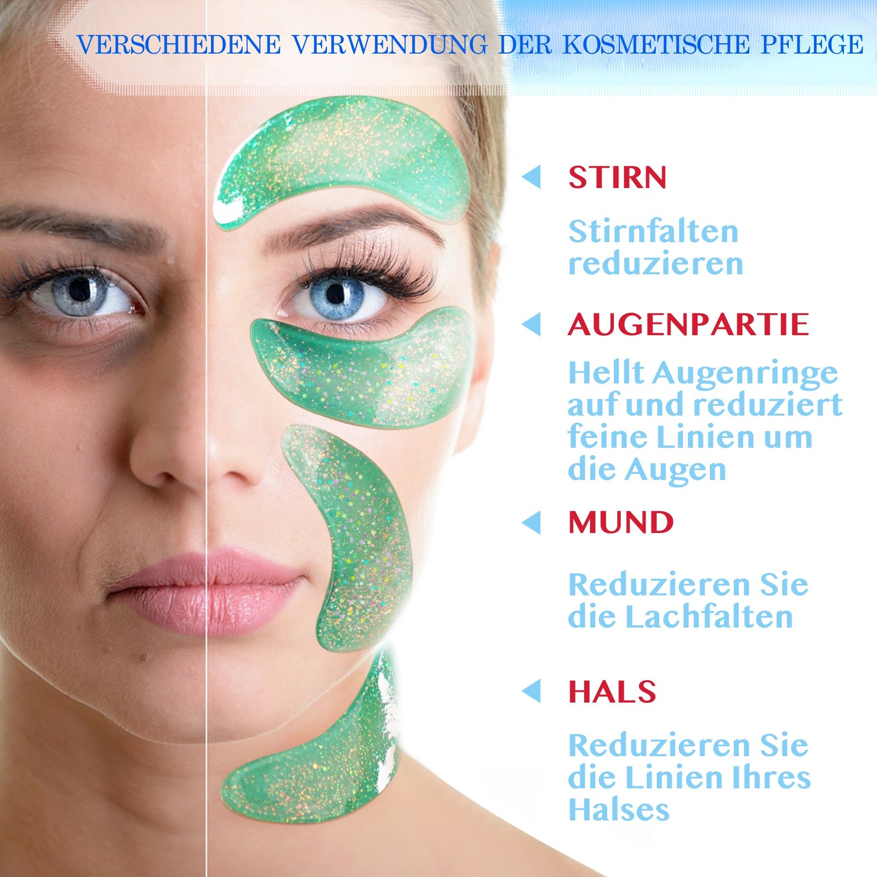 ALIVER Augenpads Anti Aging mit Hyaluronsäure