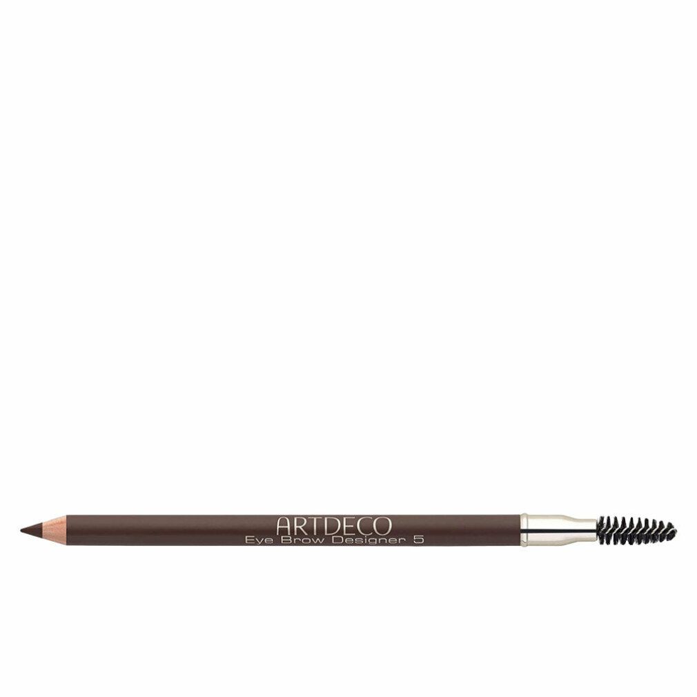 Brauner Augenbrauenstift mit Bürste. Aufschrift: Artdeco Eye Brow Designer B.