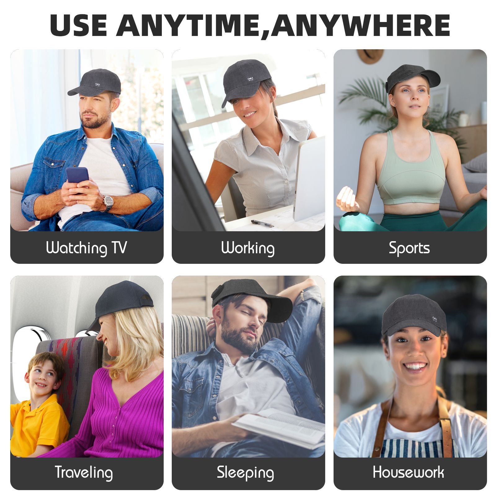 COOL-i LED Haarpflegehaube,158 LEDs, kabellos, mit Infrarot & Blaulicht, Timer, wiederaufladbar