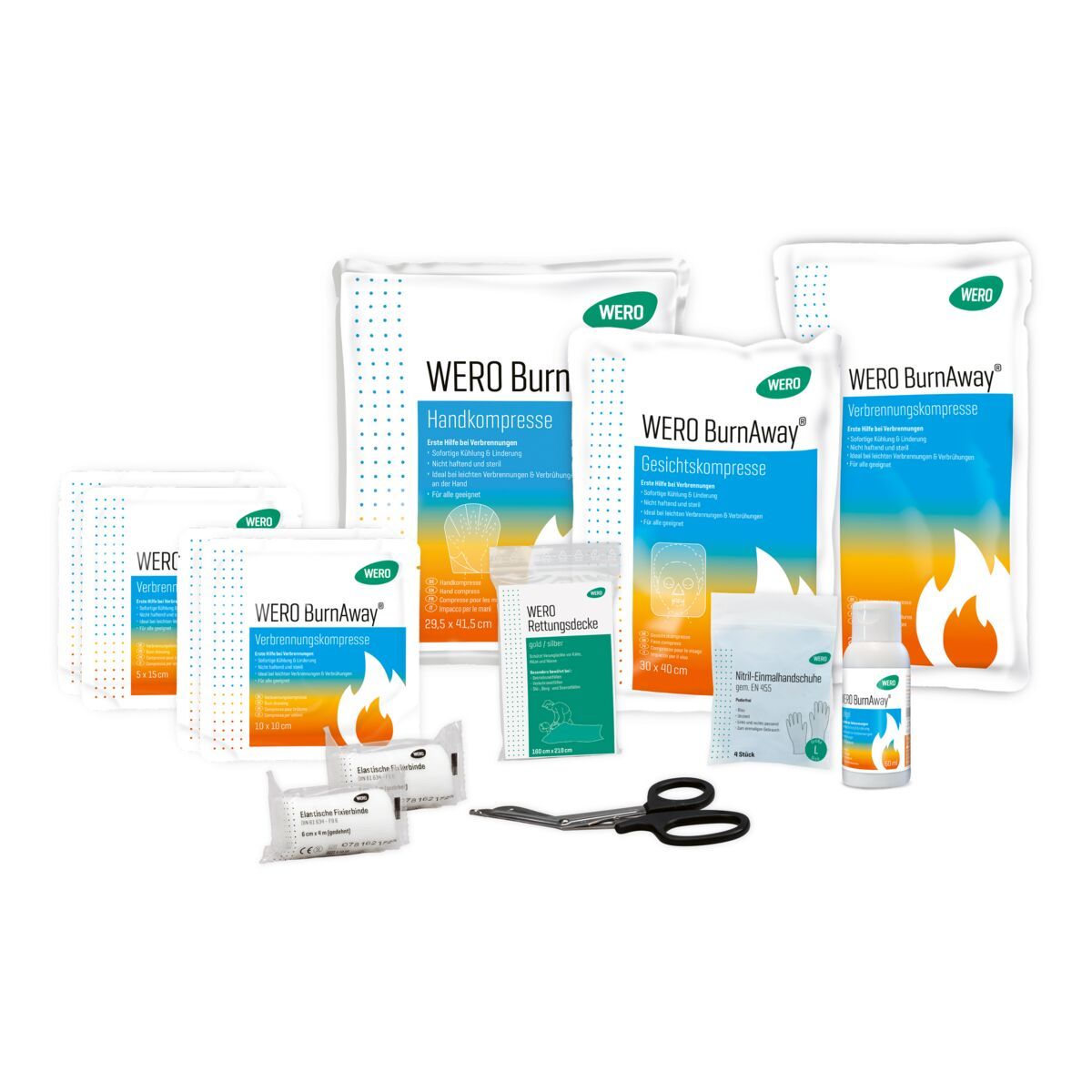 WERO Verbrennungs-Set Allround im Koffer