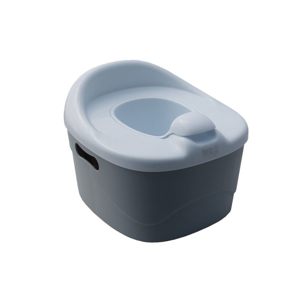 PottyChamp - 3in1 - Töpfchen, WC-Sitz & Schemel blau/grau
